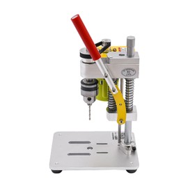 LYNICESHOP Mini Bench Drill Press Machine, Portable Drill Workbench Woodworking Drilling Locator Tool Accessories Kit Repair Tool Expanding Drilling Machine for Metals, Wood, Plastic
