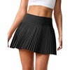 SANTINY Pleated Tennis Skirt for Women with Pockets Shorts Women's