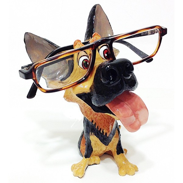 German Shepard Dog Breed Novelty Eyeglass Holder Stand