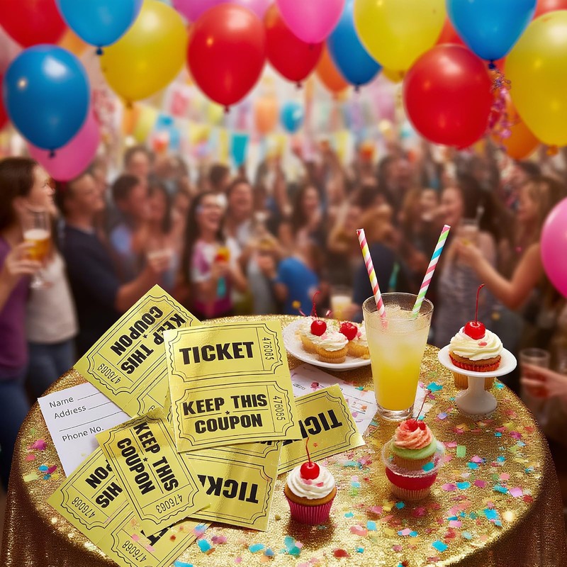 SOYANGNEK Party Tickets, 1000 Roll, Raffle Tickets, Game Tickets, Event