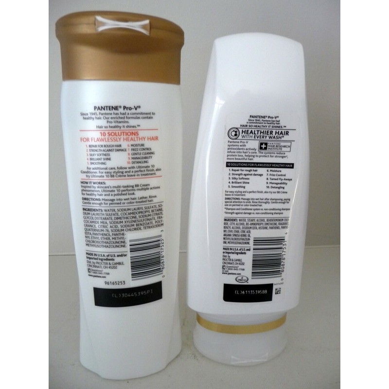 Pantene Pro-V Ultimate 10 Shampoo & BB Conditioner 10 In