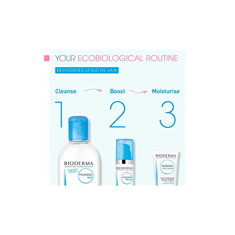 Bioderma - Hydrabio Face Gel Moisturizer - Moisturizing, Lightweight Gel