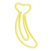 100pcs Paper Clips Portable Mini Cute Banana Shape Rustproof Electroplated
