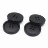 YaHoGa 50PCS 1 Inch 25mm Large Black Buttons Resin Buttons