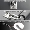 TOLIDA 2 Packs Universal Trash Can Lid Locks - Metal