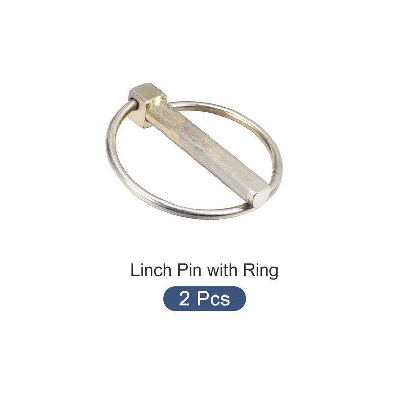 METALLIXITY 2pcs Lynch Pin with Ring (12mmx70mm) Carbon Steel Lynch