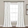 Lush Decor Single Window Curtain Panel White 95 by 54-inch