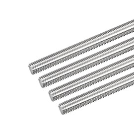 sourcing map Fully Threaded Rod M10 x 200mm 1.5mm Thread Pitch 304 Stainless Steel Right Hand Threaded Rods Bar Studs 4 Pack
