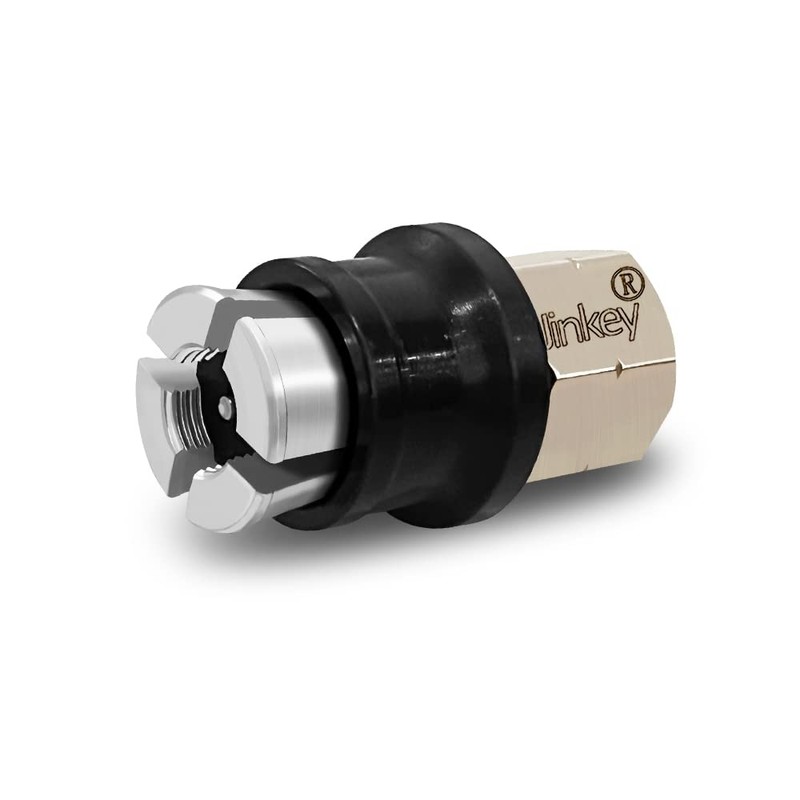 JINKEY Lock On Air Chuck for Schrader Valve, 1/4" FNPT