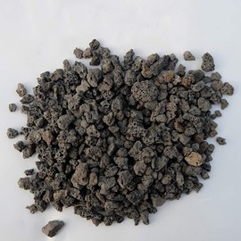 6lb Black Lava Rock for Plants, Natural Horticultural Volcanic Grit, Cactus Succulents Bonsai Stones, Crushed Potting Gravel for Drainage Planter, Terrarium Decoration, Gardening Soil Additive Pebbles