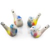PUOO 4PCS Water Bird Whistle Toys of Ceramic with Hanging