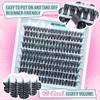 Wispy Lash Clusters Kit Natural Eyelash Extension Kit D Curly