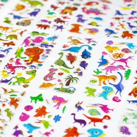 Dinosaur Stickers, 16 Types, Dinosaur Set, Waterproof Sticker Stickers, Notebook Tape, Sticker Set, Goods, Keychain, Cosplay Set (250 Sheets +)