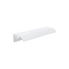HONJIE 10Pcs 4.72" White Arc Surface Pull,White Edge Pulls Furniture