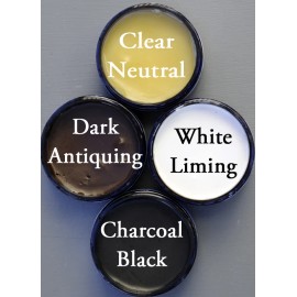 Chalk Furniture Paint Wax Natural Wax Choose from 4 colors in 8 oz Jar - Dark