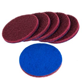 Kichwit 6-Pack Replacement Scrub Pads, Red (5 Inch)