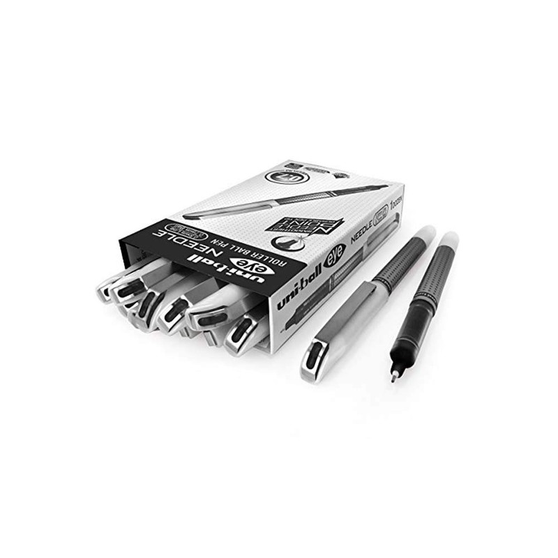 Uni-Ball UB-185S 0.5mm Tip Micro Point Eye Needle Stainless Steel