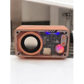 Bluetooth Speaker V1 LED Portable Wireless Audio Music Smartphone iOS Android (Pink)