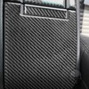 TEAMWILL Black Real Carbon Fiber Decal Center Console Armrest Box