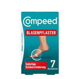 Compeed Blister Plasters Small - Extra Small Hydrocolloid Plasters Against Blisters on Heels and Outsides of the Feet, 1 x Pack of 7