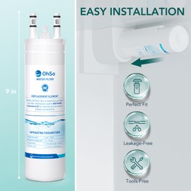 Replacement Water Filter for Frigidaire WF3CB, Pure Source 3, Compatible with WF425, 706465, 242086201, 242086203, 242294501, 242069601, 242294501, 242017800, AP4567491, Pack of 2