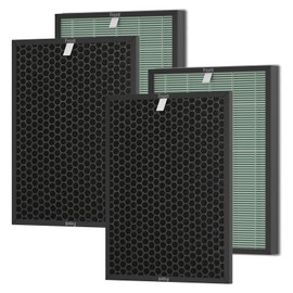 Ontheone Air Bio-GS 2.0 Filter Replacement Kit Compatible with Rab-bit Air Bio-GS 2.0 Ultra Quiet Air Cleaner Purifier Model SPA-550A and SPA-625A, includes Carbon and HEPA Filter, 2 Set
