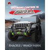 AMBULL H-Shaped Towing Winch Shackle, Heavy Duty Winch Fairlead Hook,