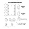 12Pcs LED Mirror Light Lamp Vanity Kit for Makeup Dressing