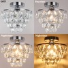 Luupyia Mini Crystal Chandelier Ceiling Light Small, Modern Crystal Ceiling
