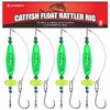 Catfish-Rig-for-Bank-Fishing-Catfishing-Tackle-Floats-with-Rattler-Santee Cooper Rig Equipment(Green-3 inch)