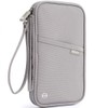 RFID Travel Passport Wallet, Family Passport Holder with Hand Strap,