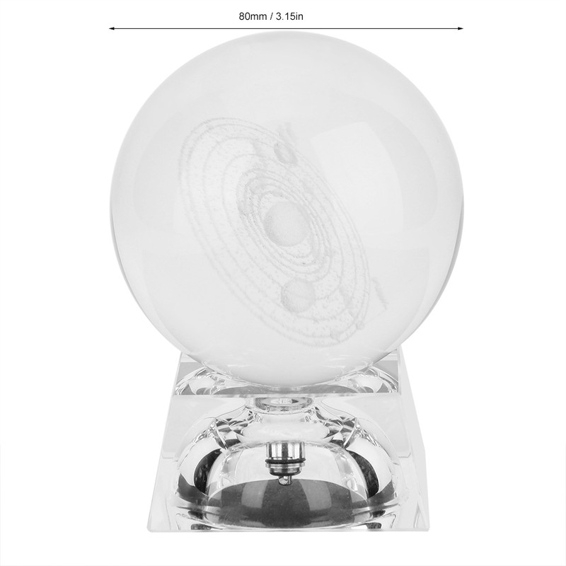 K9 Crystal Photography Prop Decoration Art Decor Crystal Ball with