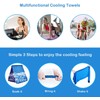 KATELUO Pack of 4 Cooling Towels, Sports Towel, Ice Towel,
