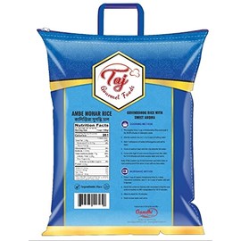 TAJ Ambemor Rice 10lbs (Ambemohar, Ambe Mohar, Amba Mor) Short Grained Rice