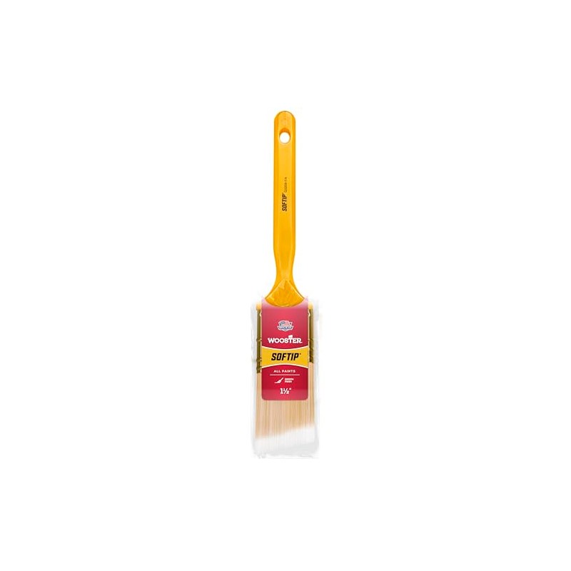 Wooster Brush 1/2 Q3208-1.5 Q3208-1-1/2 Softip Angle Sash Paintbrush, 1-1/2-Inch,