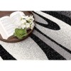 Homeroots 13' Black And Gray Abstract Shag Runner Rug