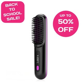 Cordless Portable Hair Straightener Brush【BACK TO SCHOOL SALE】 - Color: White