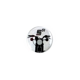 Simson Button Badge "S51" Diameter 25 mm, Metal