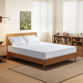 Z-HOM Waterproof Sheets, Fully Waterproof on the Sides, Queen Box, Fully Waterproof Fitted Sheet, Double Semi-Double Queen, Mattress Cover, Waterproof, Bed Sheets, Dust Mites, Washable, Adult Baby