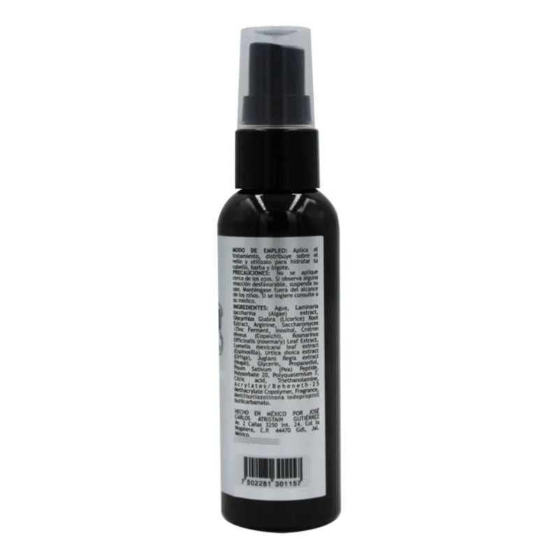 Tratamiento Crecimiento Cabello Y Barba 60 Ml Lobo Negro