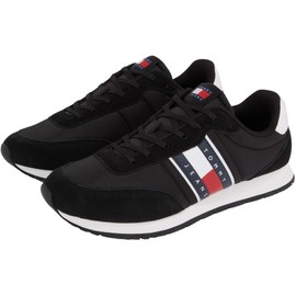 Tommy Jeans Men's Runner Trainers, Black, 43, black