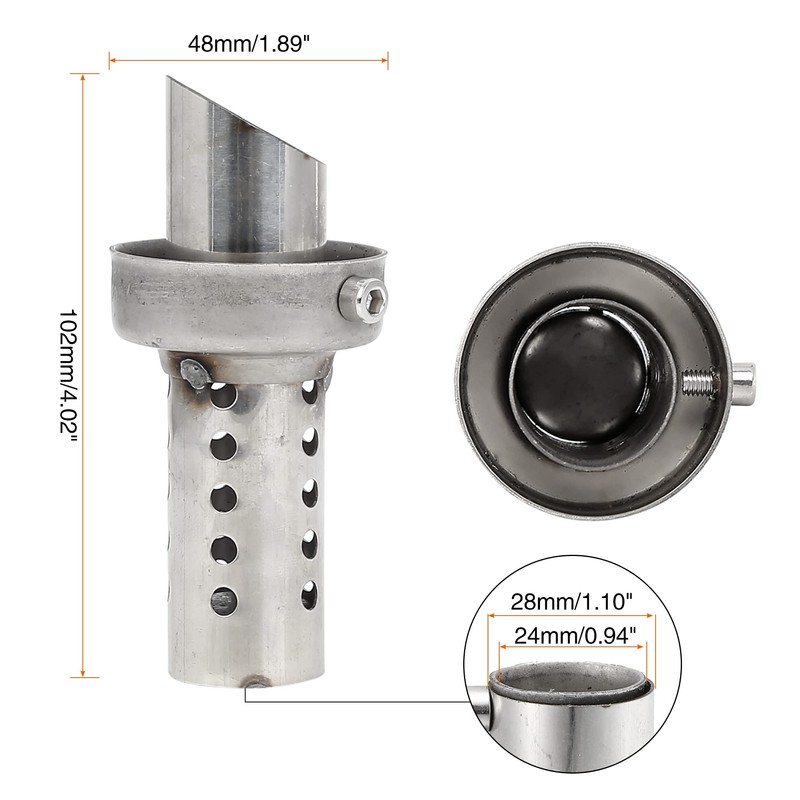 F FIERCE CYCLE Universal Motorcycle Exhaust Pipe Baffle Muffler Pipe