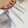 Murtenze 4PCS Tweezers with Rubber Tips Stainless Steel Tweezers PVC