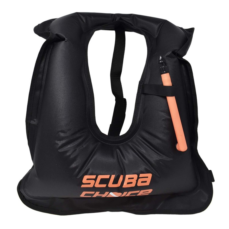 Scuba Choice Adult Black Snorkel Vest w/Name Box, Large