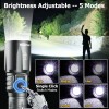 WholeFire 90000000Lumen Super Bright LED Tactical Flashlight Rechargeable LED Work