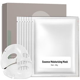 Peunitory Collagen Face Mask, 7 Sheet Essence Moisturizing Mask, Vegan & Natural, Hydrating Facial Mask For Women Skin Care