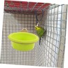 BUGUUYO Parrot Bathing Tub with Stand Sturdy Plastic Bird Bath