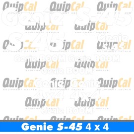 Genie S-40 or S-45 Telescopic Manlift Decal Set. Decals for  all Genie Manlifts