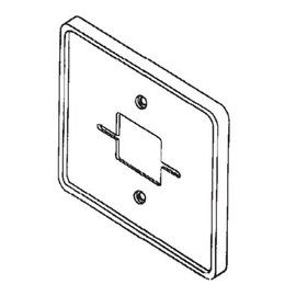 White Rodgers F61-2499 Wallplate For 1C20 & 1C26 Series Thermostats, 5-5/8"H x 5"W