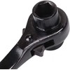 17 x 19mm Black Ratchet Podger Spanner Quick Release Scaffold